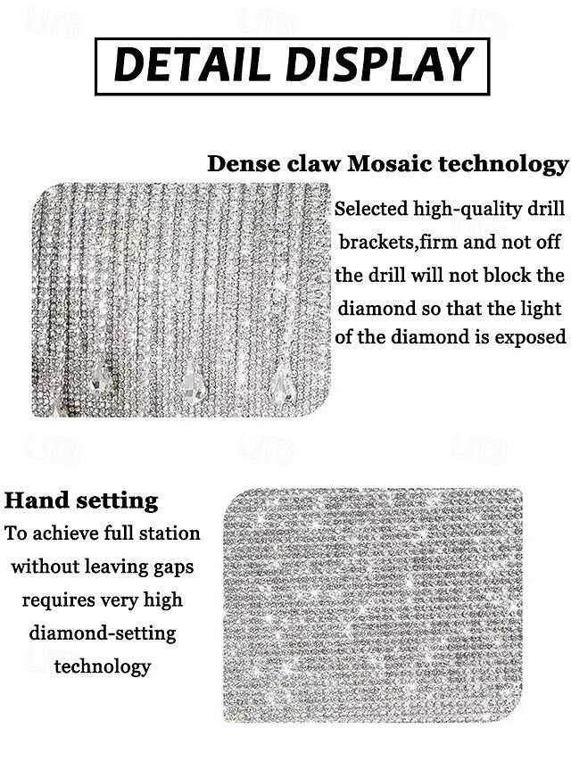 Silver Chain with Crystal Evening Elegant Women's Handbag