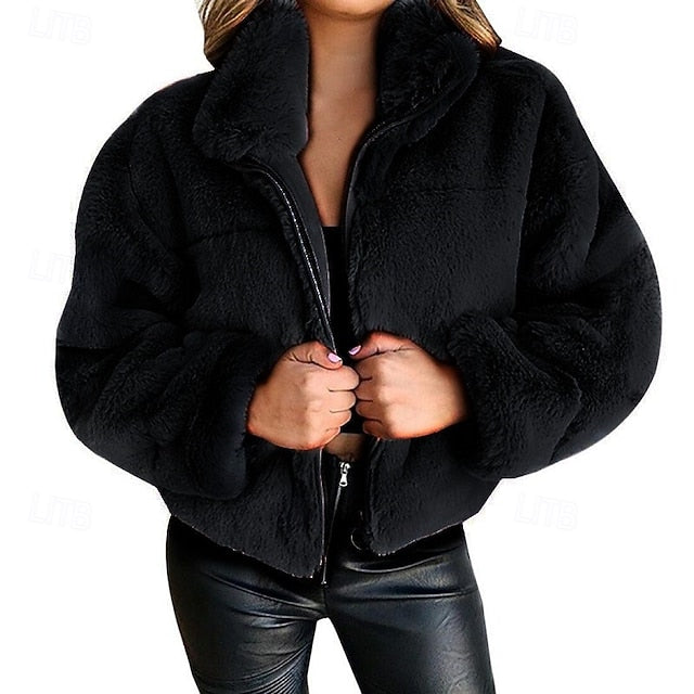 Fur Warm Coat Winter Women's Teddy Faux