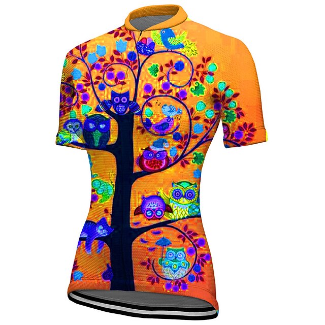 Women's Cycling Jersey Graphic Plants Short Sleeve Bike