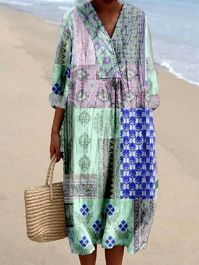 Women's Midi Dress Casual Dress Sundress A Line Dress