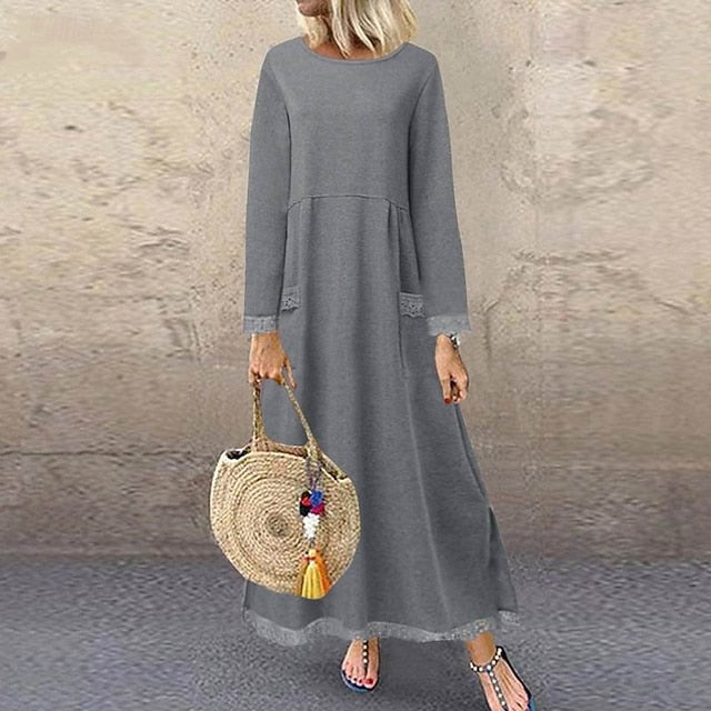 Women's Midi Dress Hoodie Dress Casual Dress Modern