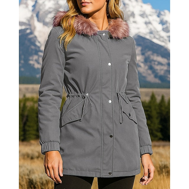 Women's Hiking Jacket Fleece Jacket Winter Coat Thermal