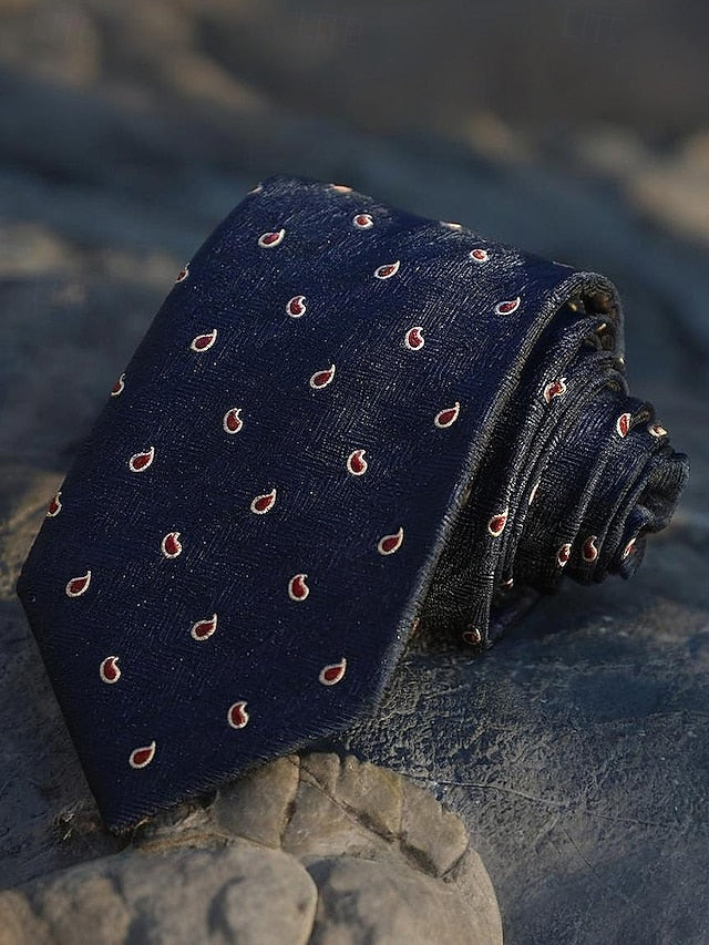 Classic Paisley and Men's Striped Necktie Silk Tie