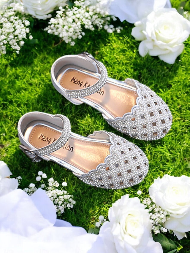 â€?Shoes Scalloped Mary Sparkly Jane Rhinestone Girls'