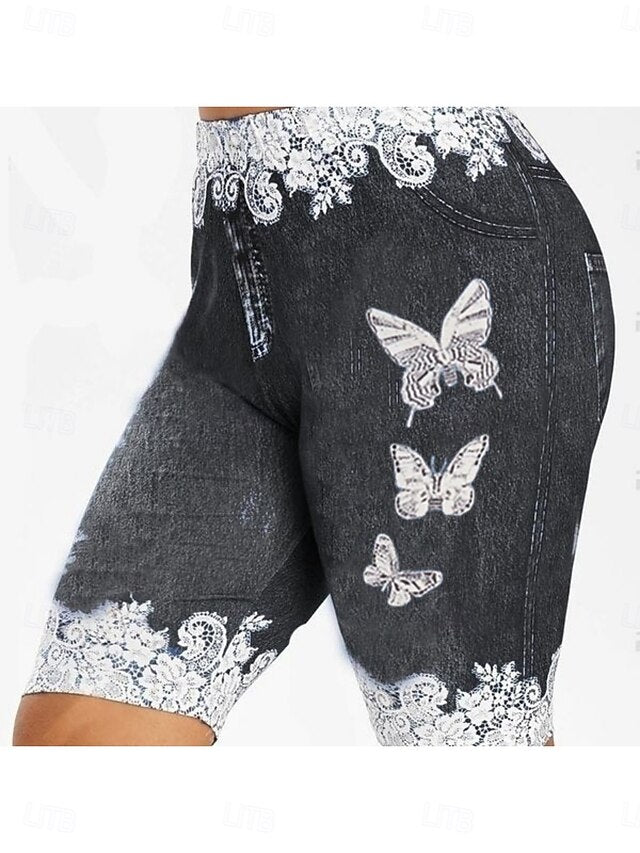 Women's Shorts Leggings Vacation Streetwear Casual Knee