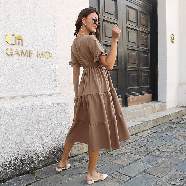 Valentine's Day Women's Normal Midi Dress Swing Dress