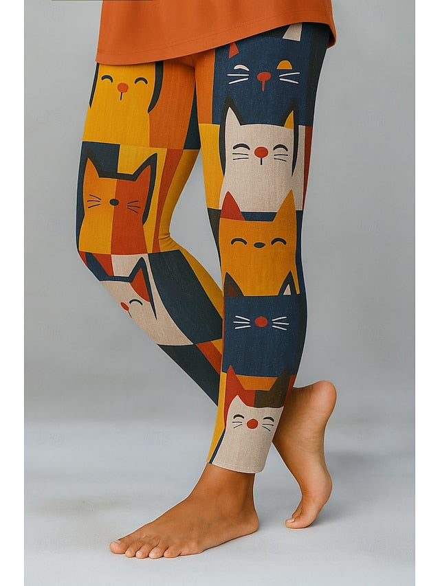 Women's Leggings Vacation Vintage Ethnic Style Full Length