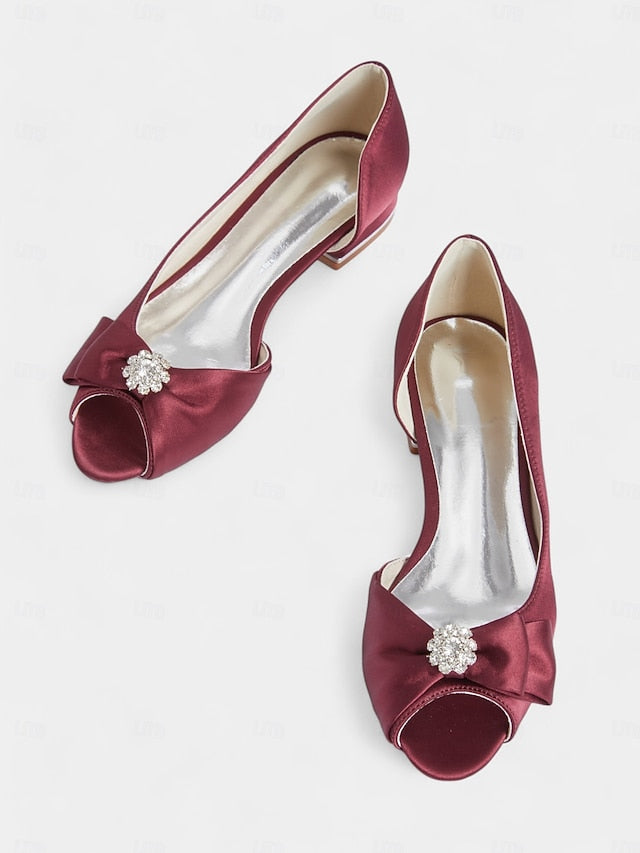satin luxurious flats with crafted a sparkling Elegant in