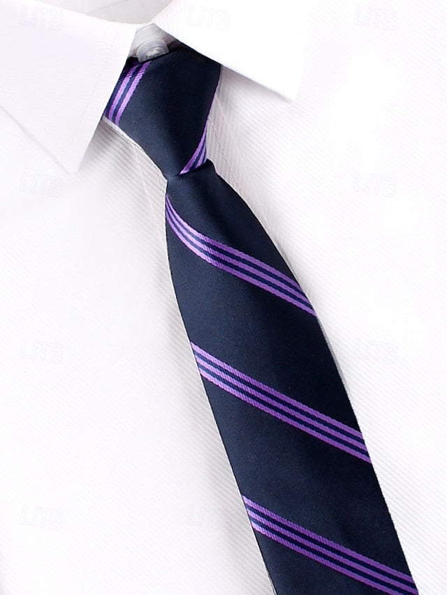 Pre-Tied Stripes Classic Zip - Men's Ties and Narrow