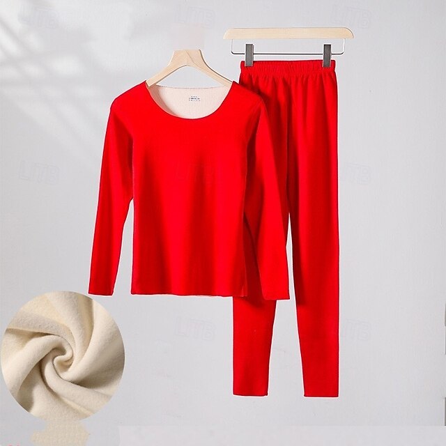 Women's Cold Weather Top Bottom Base Layer Top & Bottom