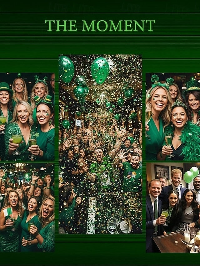 St. Patrick's Day Women's T Shirt V Neck Long Sleeve