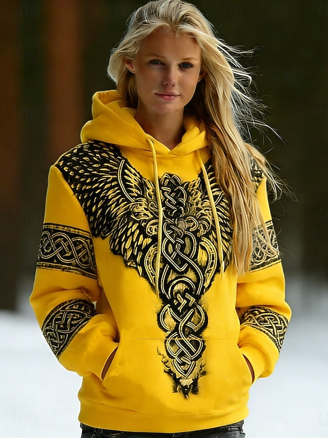 Women's Pullover Hoodie Sweatshirt Graphic Geometric