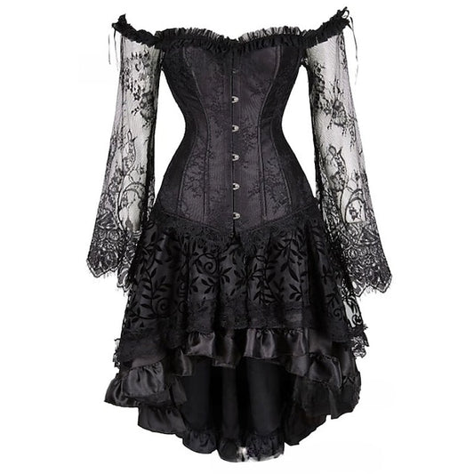 Retro Vintage Sexy Rococo Short / Mini Dress Overbust Corset