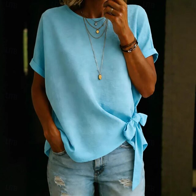 Women's T Shirt Summer Tops Graphic Plain Stylish Classic