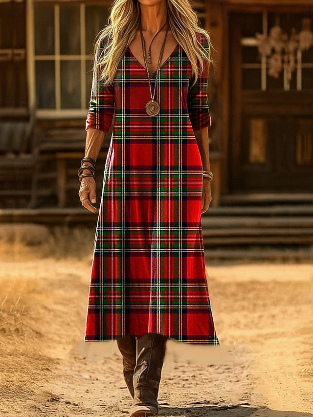 Women's Maxi Dress T Shirt Dress Tee Dress A Line Dress