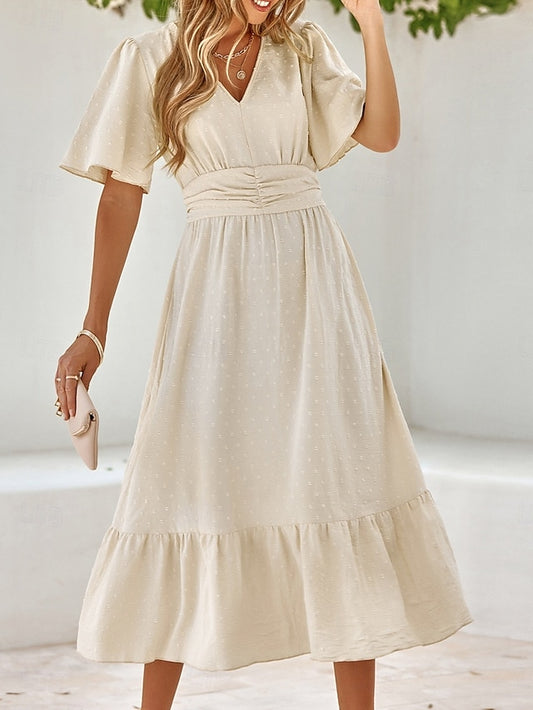 Women's Midi Dress Casual Dress A Line Dress Stylish Basic