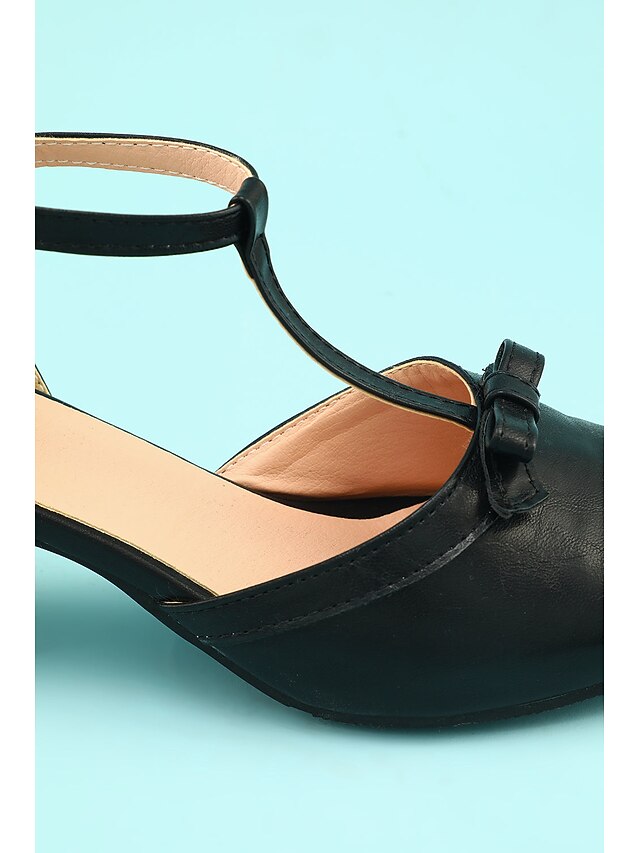 Vintage heels Roaring 1950s Chunky 20s T-strap Retro Shoes Heels