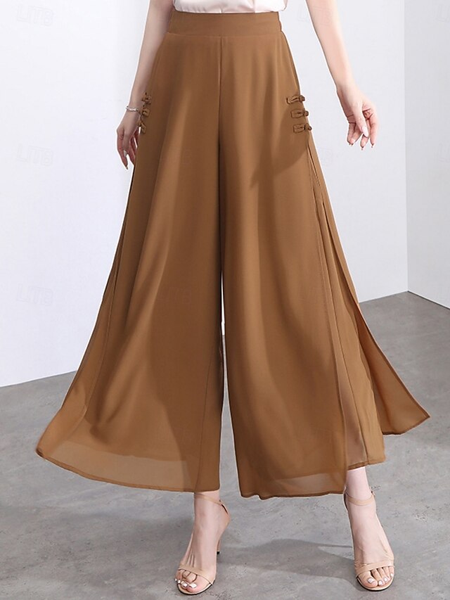 Women's Culottes Wide Leg Chinos Fashion Streetwear Casual