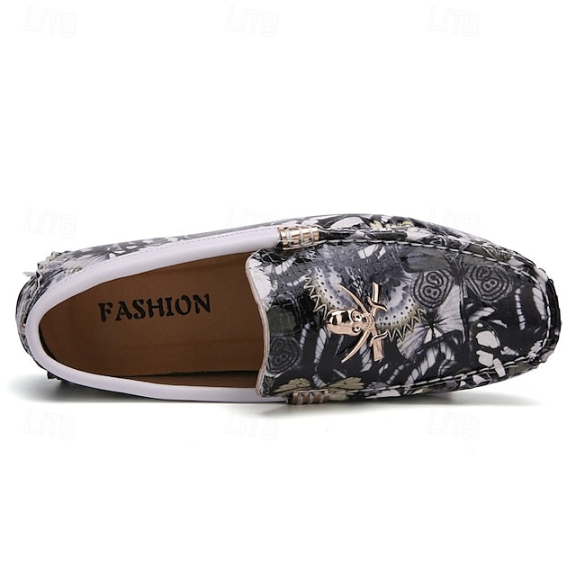 Loafers Boots PU Winter Slip-Ons lined Fleece Men's