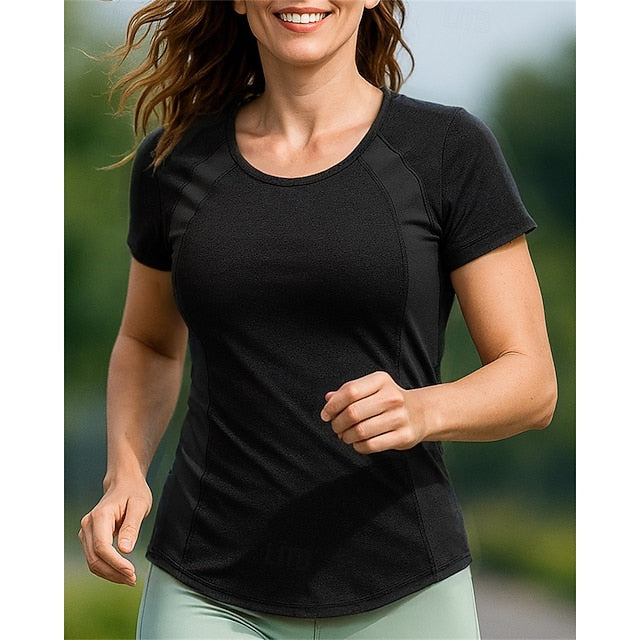 Women's Hiking Shirt Hiking top Short Sleeve Crew Neck Top