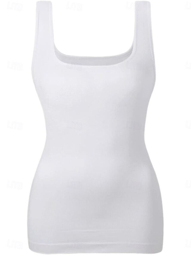 Women's Blouse Plain Active Stylish Sleeveless U Neck