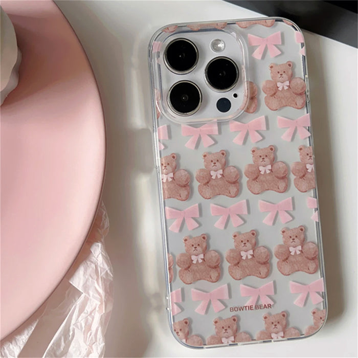 Sweet Bow Bear Phone Case