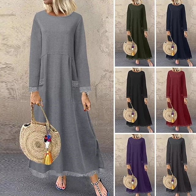 Women's Midi Dress Hoodie Dress Casual Dress Modern