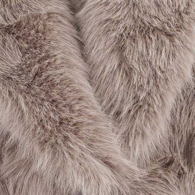 Coat Pocket Buttons Fur Warm Comfortable Women's Faux