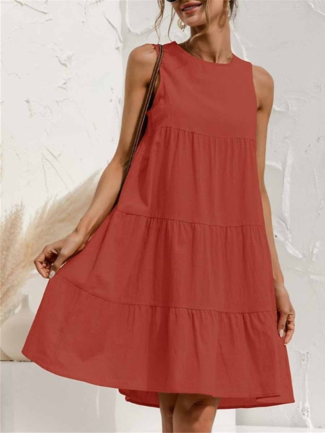 Women's Light Blue ArmyGreen Black Summer Spring Mini Dress