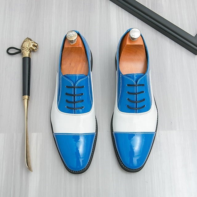 Oxford and Polished Men's Blue with Shoes White