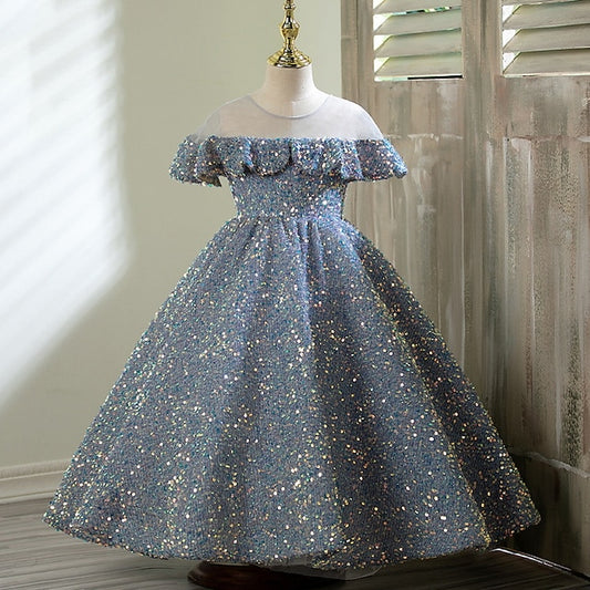 Girls' Gown Dress Party Flower Girl Evening