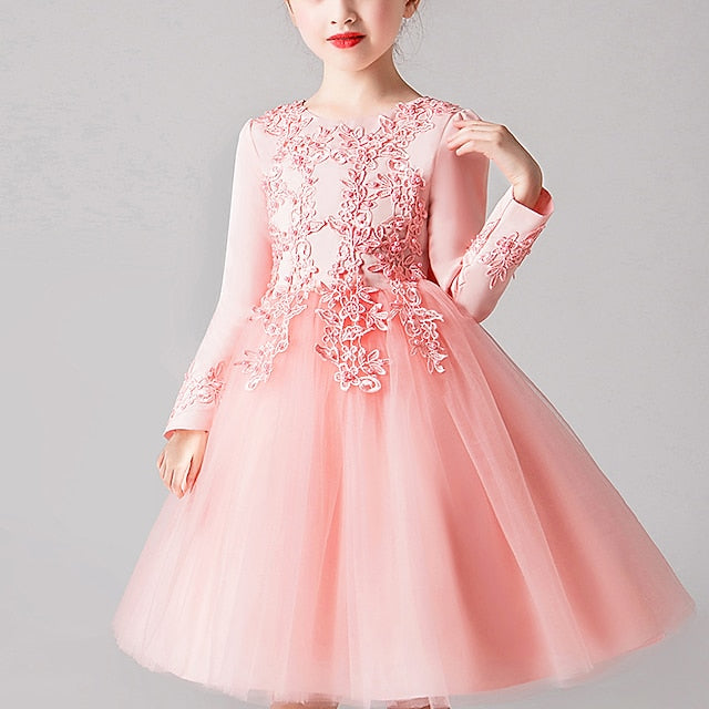 Dress Girl Girls' Princess Party Flower