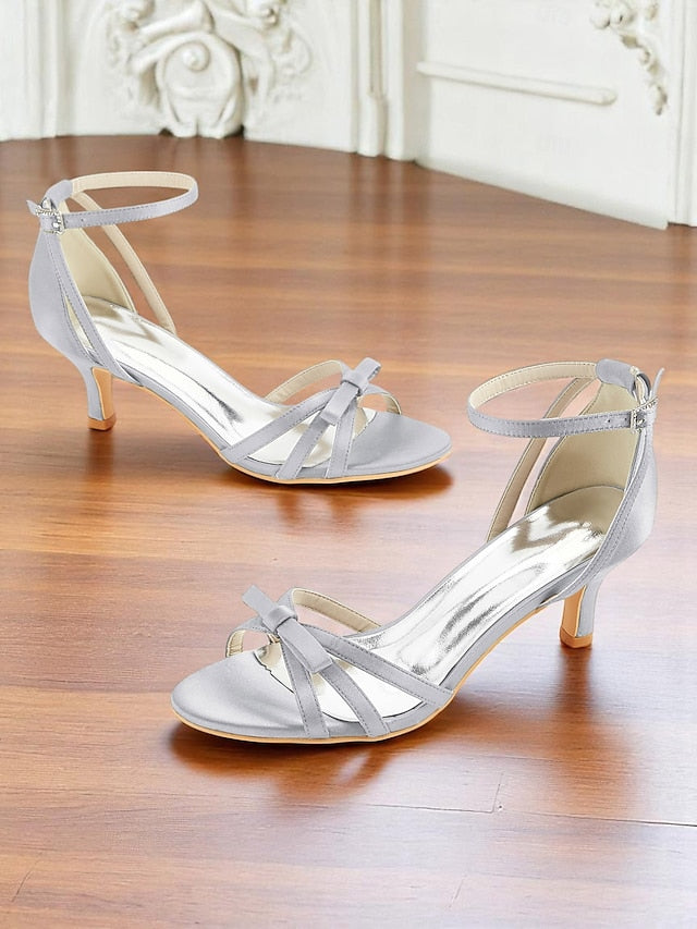 Kitten 1950s Strappy Women's Satin Heel Vintage Green