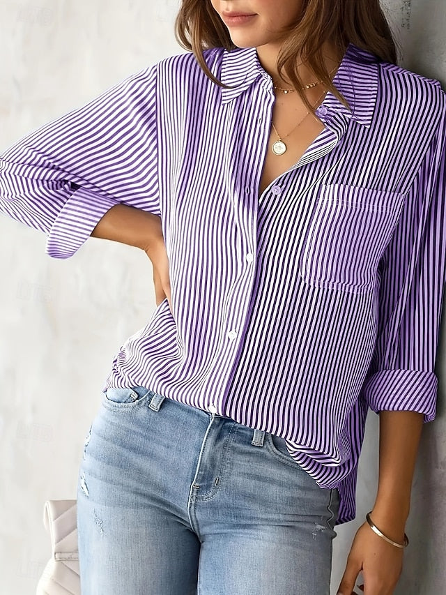 Women's Shirt Button Down Shirt Casual Shirt Blouse Buttons