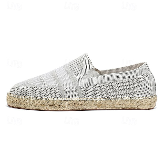 with Woven – Design Espadrilles Beige Men's Vacation