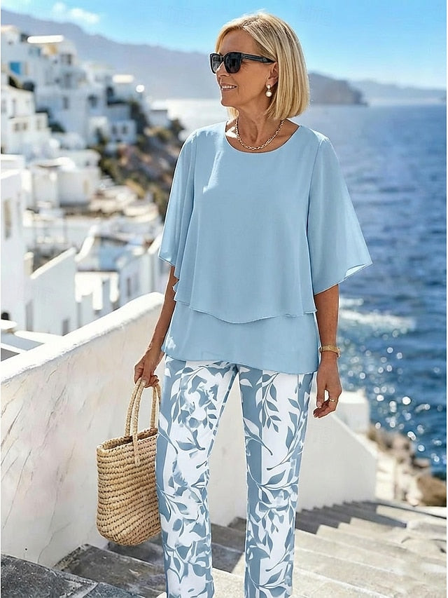 Women's 2 Pieces Fashion Streetwear Daily Pants Sets Half