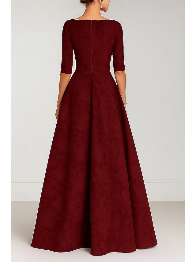 A-Line Burgundy the of Elegant Bride Gown Evening Blue Mother