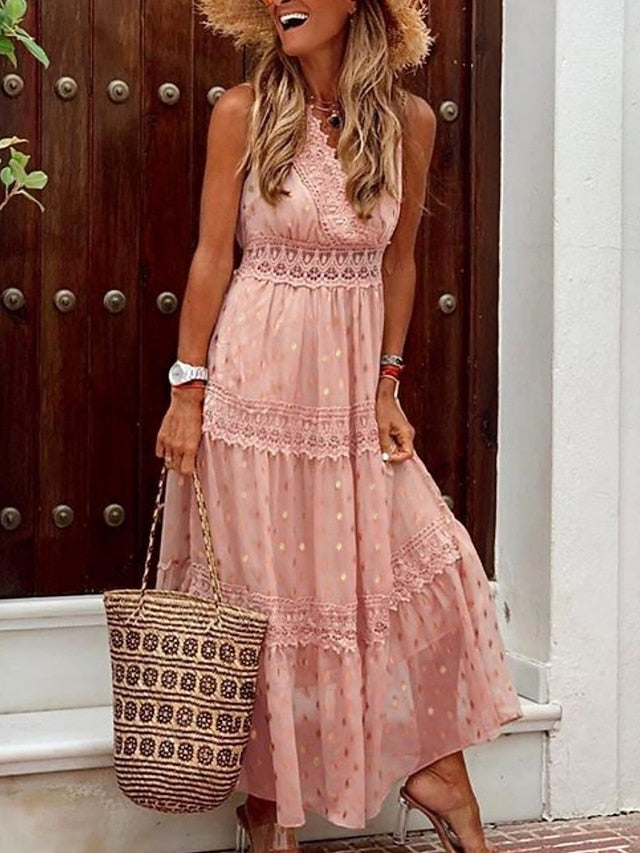 Women's Maxi Dress Sundress A Line Dress Vacation Casual