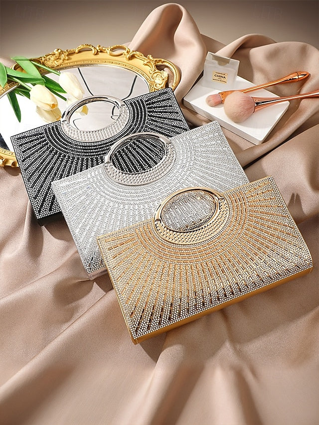 Round Handle – Evening Crystal Gold with Clutch Glamorous