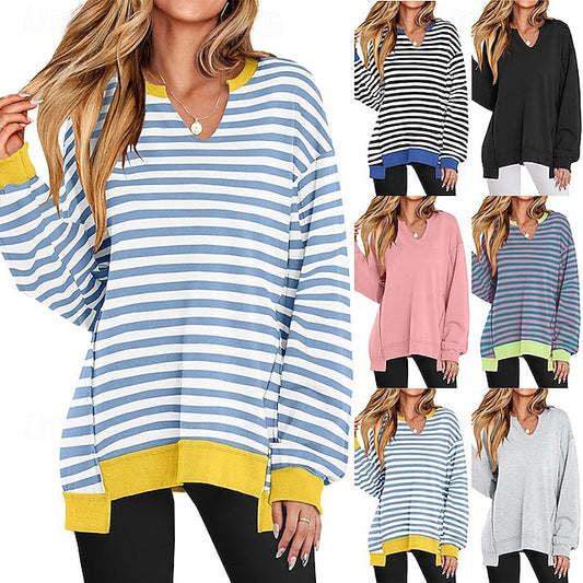 Women's Pullover Sweatshirt Casual Tops Long Sleeve Top
