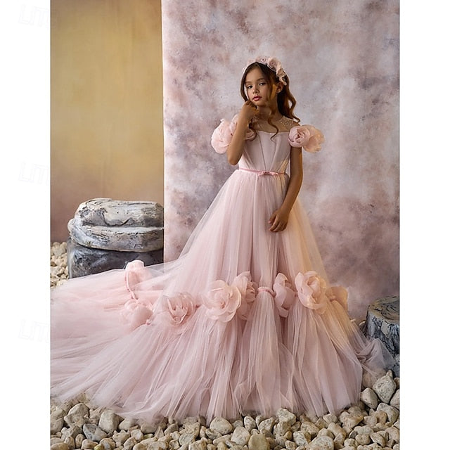 Flower Girl Party First Dress Communion Girls'