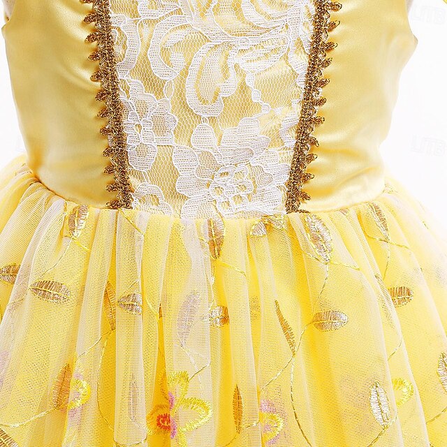 Girl Flower Beauty and Dress Beast Princess the Belle Cute