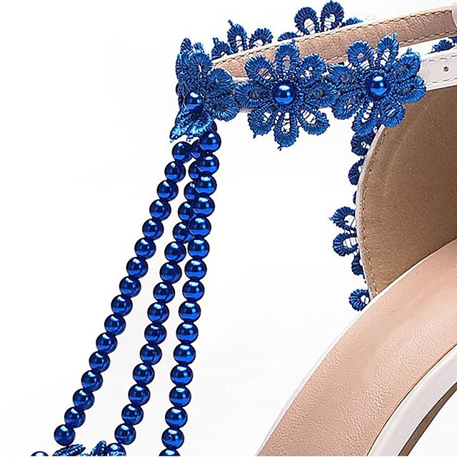 Wedding Bridal Heel Women's Lace High Shoes Pointed