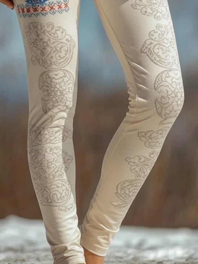 Women's Leggings Loungewear Cozy Leggings Vacation Vintage