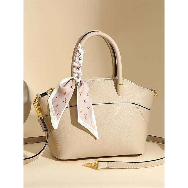 Leather Office Handbag Holiday PU Daily Bucket Bag Women's