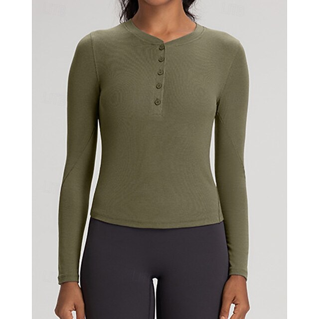 Women's Solid Colored Tennis Shirt Sport Top Stylish