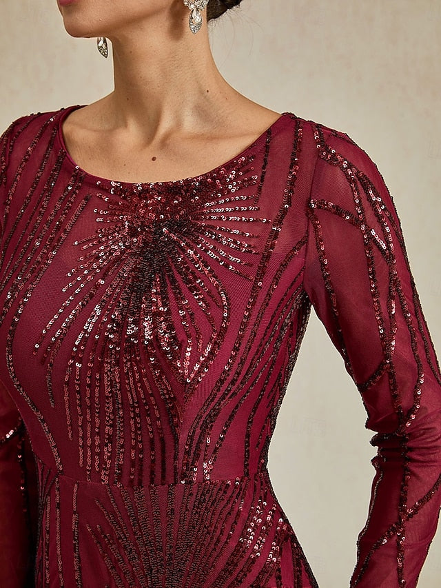 Women's Sequins Maxi Dress Sheath Dress Elegant Evening