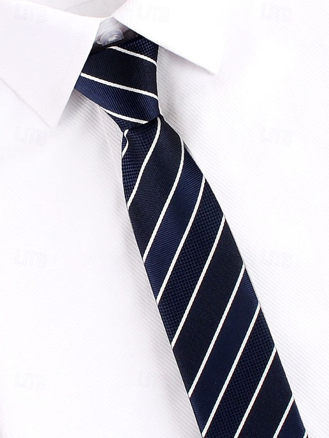 Pre-Tied Stripes Classic Zip - Men's Ties and Narrow