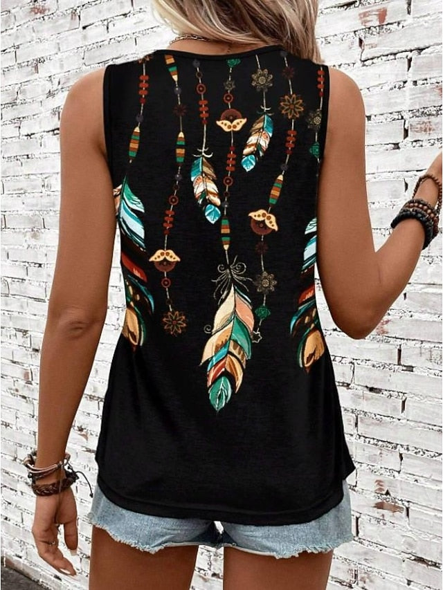 Women's Camisole Tank Top Vest Fashion Streetwear Striped