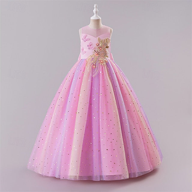 Girls' Princess Kid's Dress Girl Flower